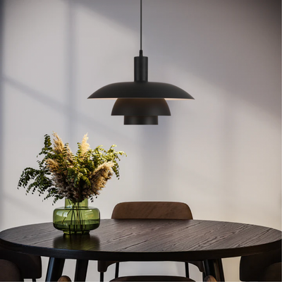 Scandinavian Tiered Metal Pendant Light