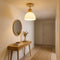 Scandinavian Wood and Glass Ceiling Light