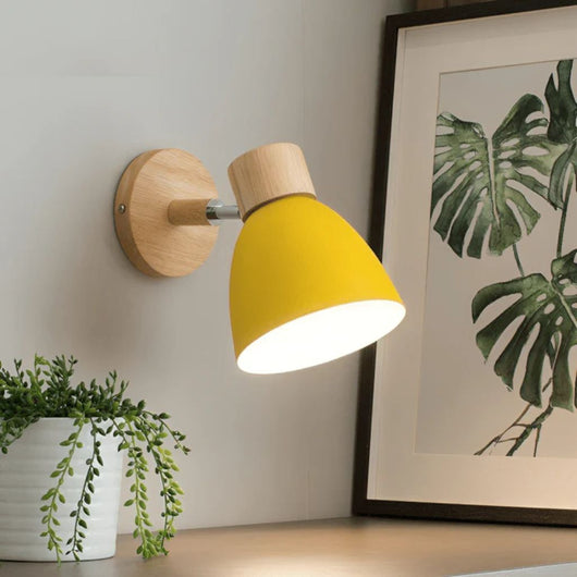 Scandinavian Wooden Wall Sconce