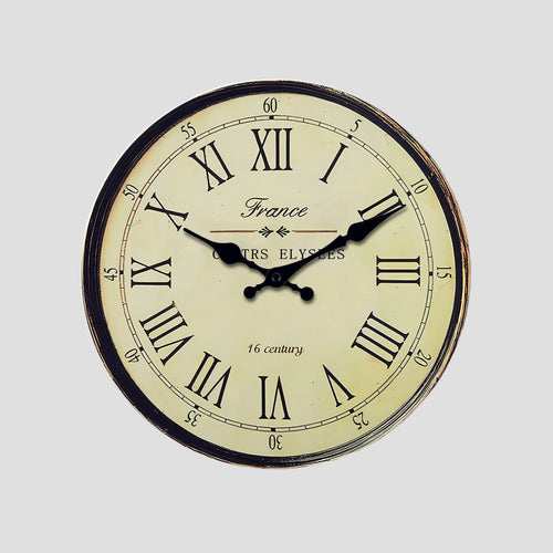 Silent Quartz French-Style Wall Clock