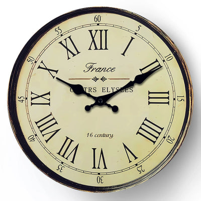 Silent Quartz French-Style Wall Clock