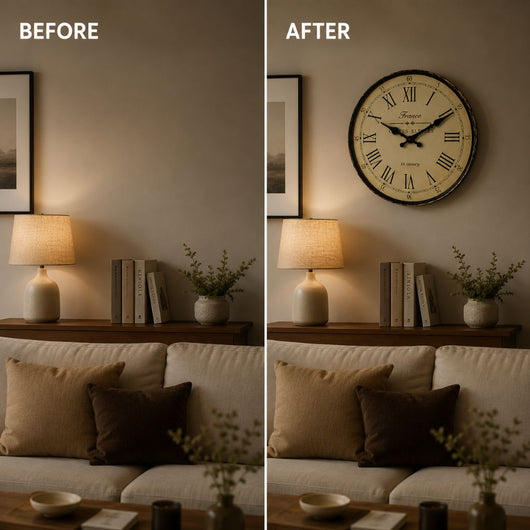 Silent Quartz French-Style Wall Clock
