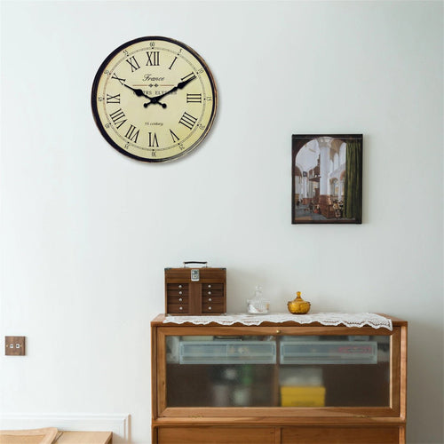 Silent Quartz French-Style Wall Clock