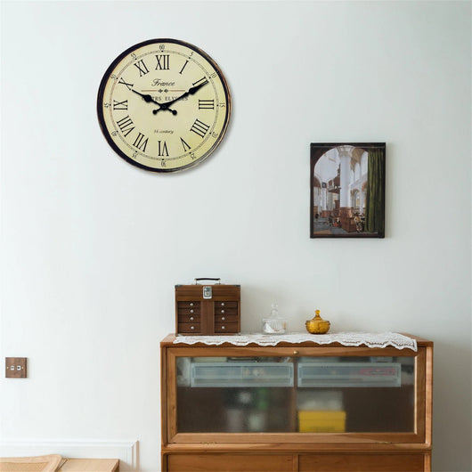 Silent Quartz French-Style Wall Clock