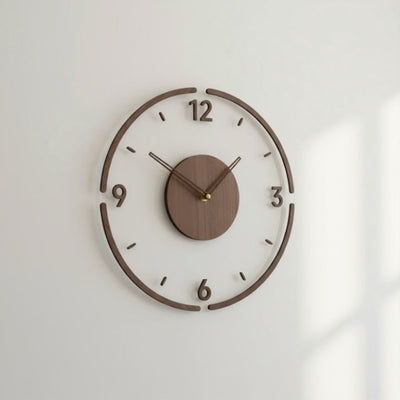 Silent Wooden Wall Clock