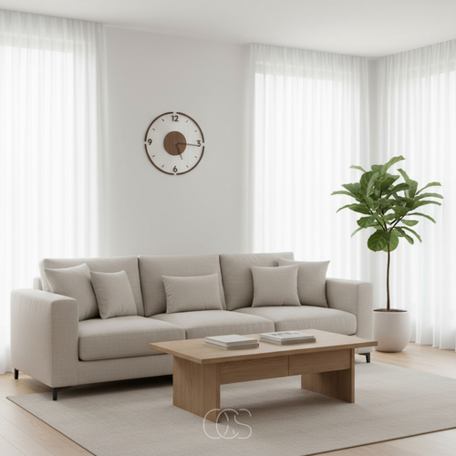 Silent Wooden Wall Clock