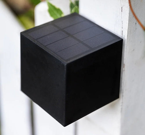Solar-Powered LED Outdoor Wall Sconce