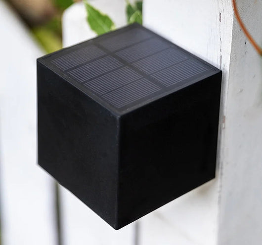 Solar-Powered LED Outdoor Wall Sconce