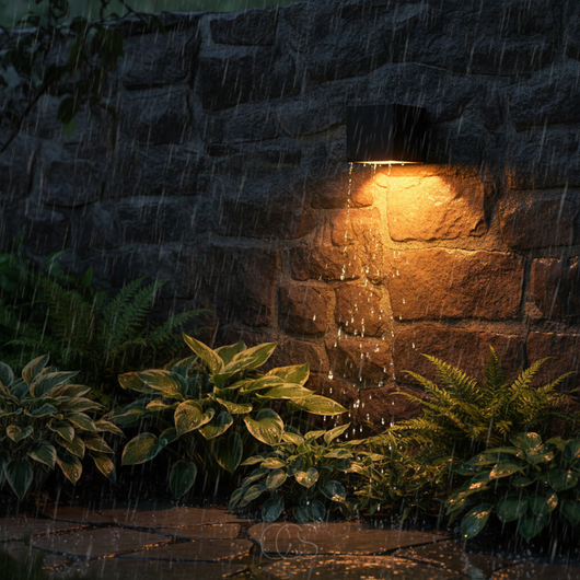 Solar-Powered LED Outdoor Wall Sconce