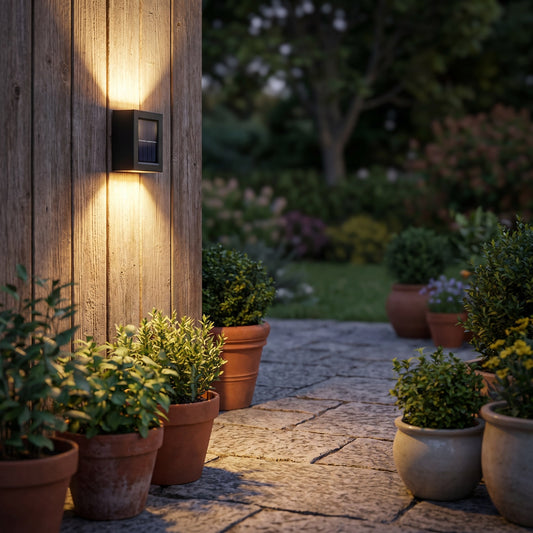 Solar-Powered Outdoor Wall Light