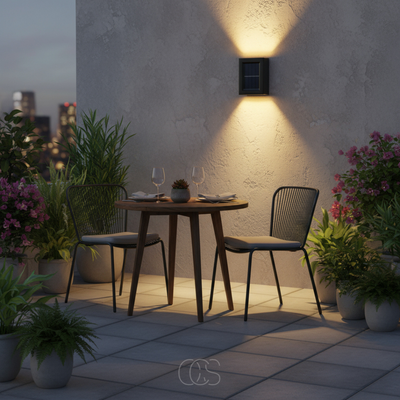 Solar-Powered Outdoor Wall Light
