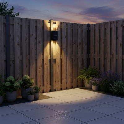 Solar-Powered Outdoor Wall Light