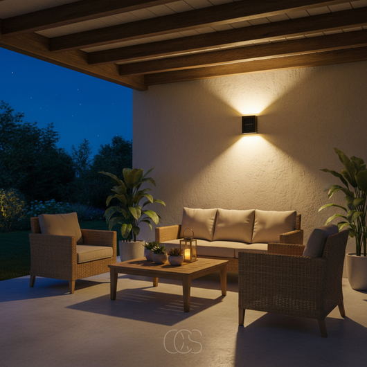 Solar-Powered Outdoor Wall Light
