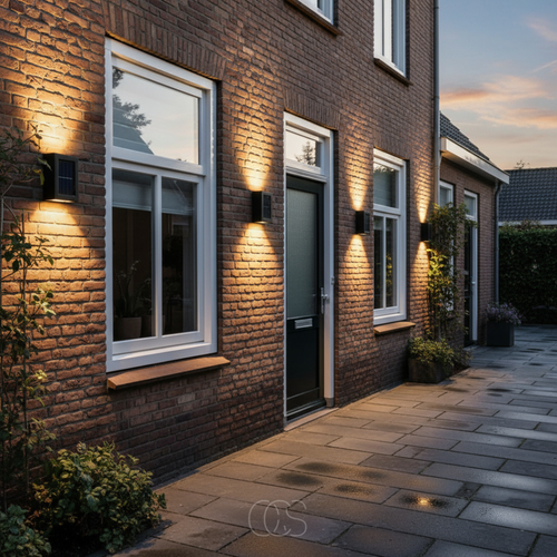 Solar-Powered Outdoor Wall Light