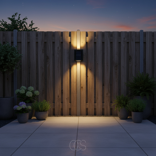 Solar-Powered Outdoor Wall Light