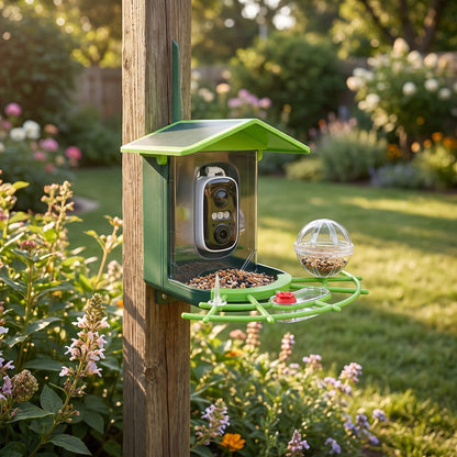 Solar-Powered Smart Bird Feeder with Camera