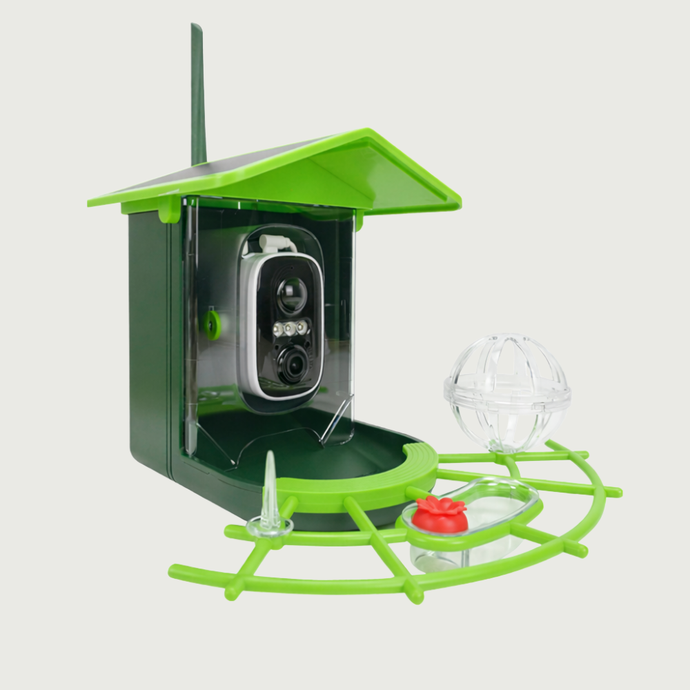 Solar-Powered Smart Bird Feeder with Camera
