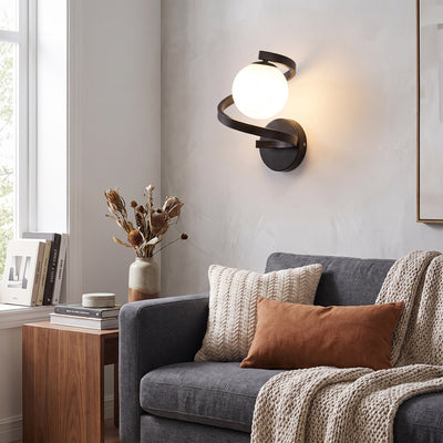 Spiral Globe Wall Sconce
