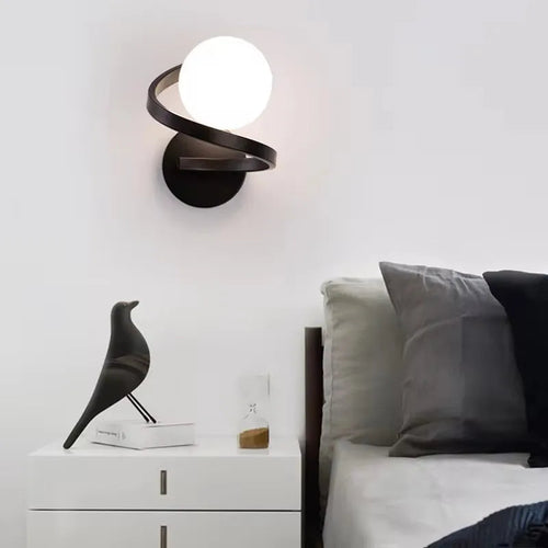 Spiral Globe Wall Sconce