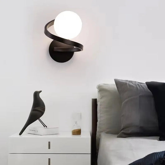 Spiral Globe Wall Sconce