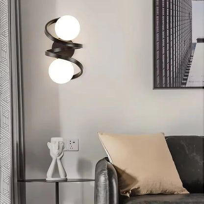 Spiral Globe Wall Sconce