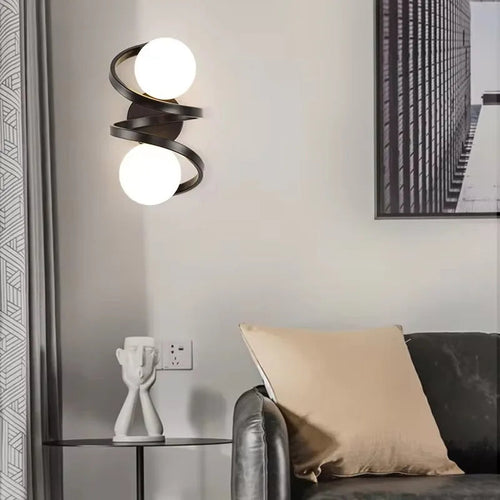 Spiral Globe Wall Sconce