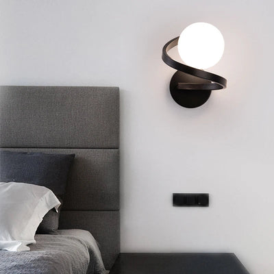 Spiral Globe Wall Sconce