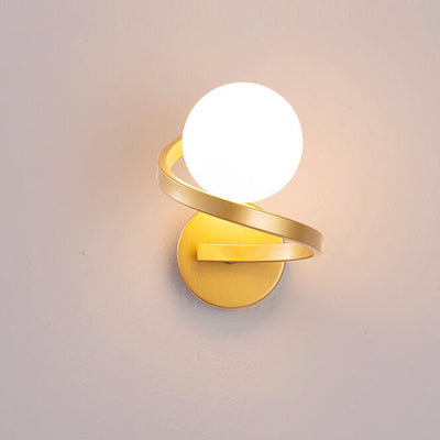 Spiral Globe Wall Sconce