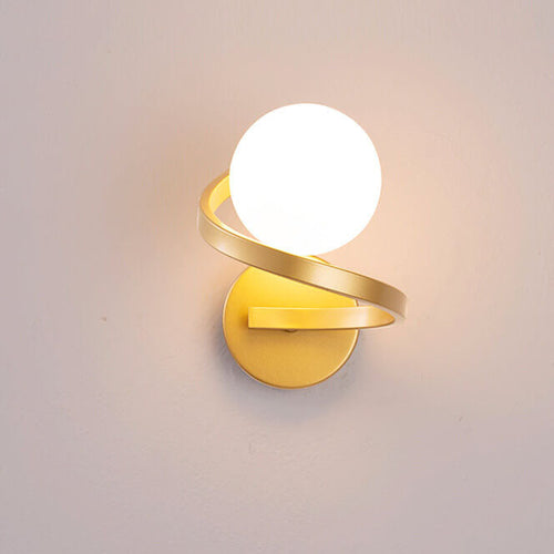 Spiral Globe Wall Sconce