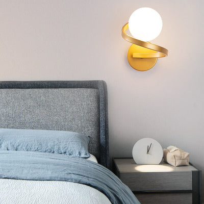 Spiral Globe Wall Sconce