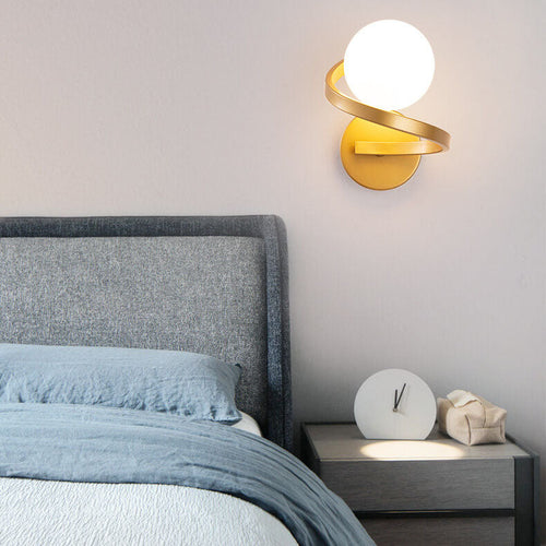 Spiral Globe Wall Sconce