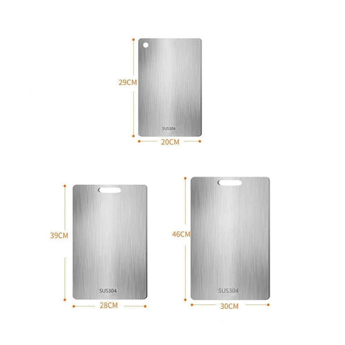 Stainless Steel Cutting Board with Hang Slot