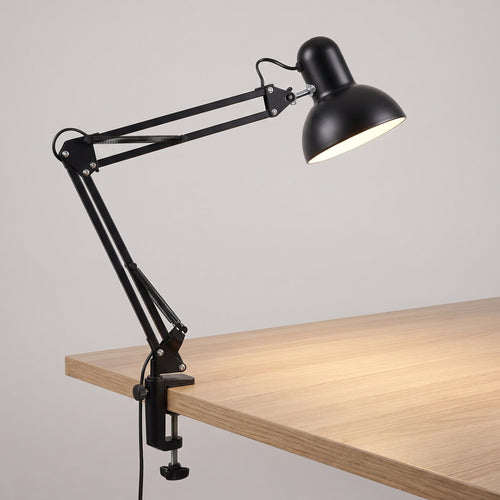 Swing Arm Clip-On Desk Lamp