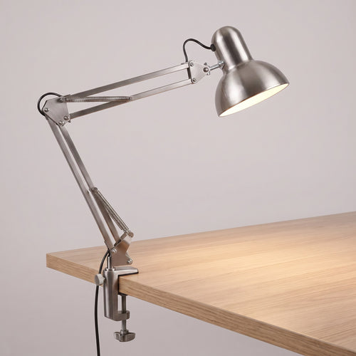 Swing Arm Clip-On Desk Lamp