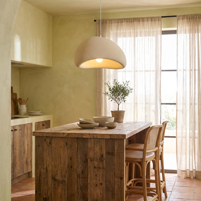 Beige & White Hanging Wire