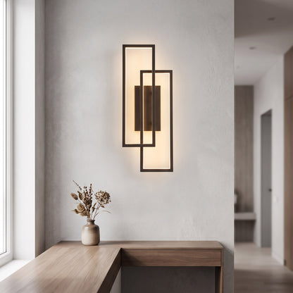 Three-Color LED Geometric Wall Sconce