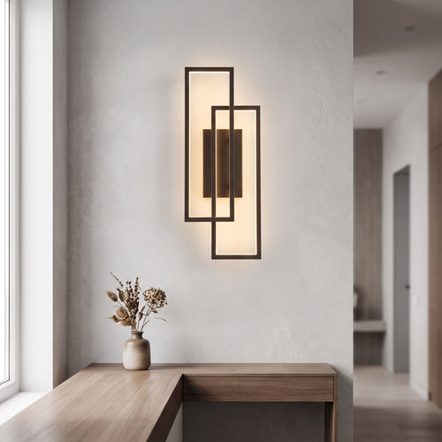 Three-Color LED Geometric Wall Sconce