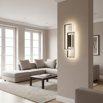 Three-Color LED Geometric Wall Sconce