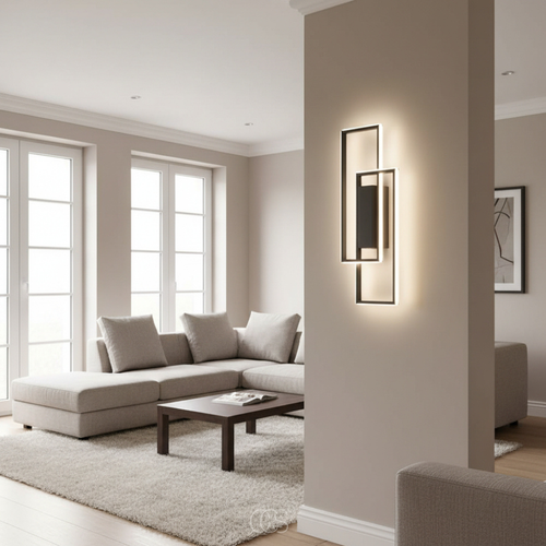 Three-Color LED Geometric Wall Sconce