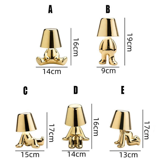 Touch-Controlled Figurine Table Lamp