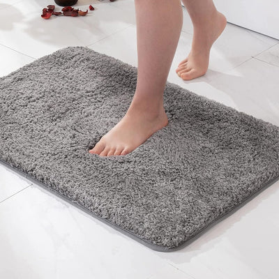 Ultra-Plush Shag Bath Rug - Grey