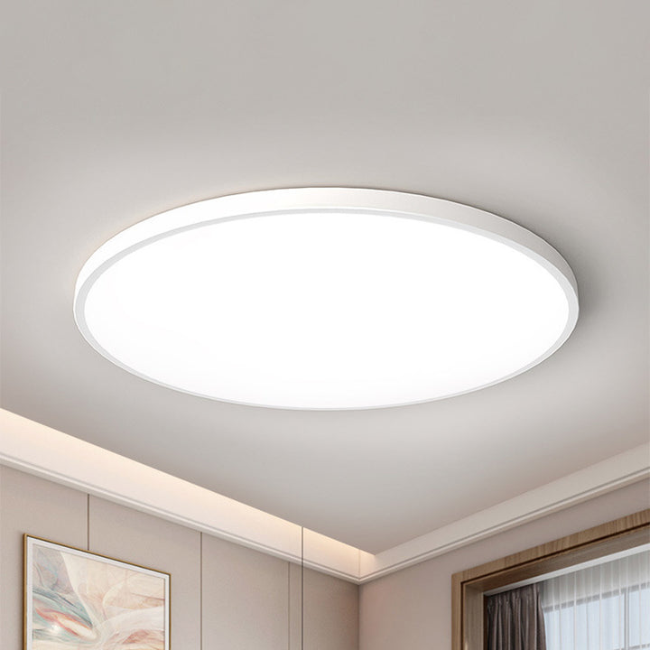 Ultra-Slim Flush Mount LED Ceiling Light - White