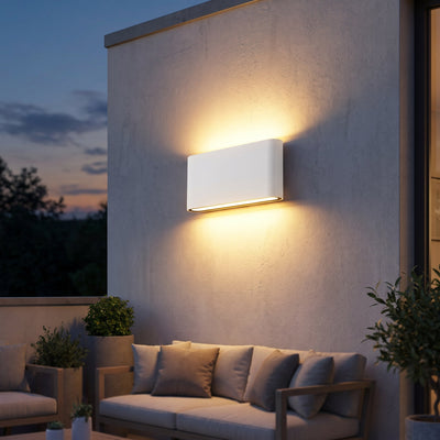 Up-Down LED Outdoor Wall Sconce - White