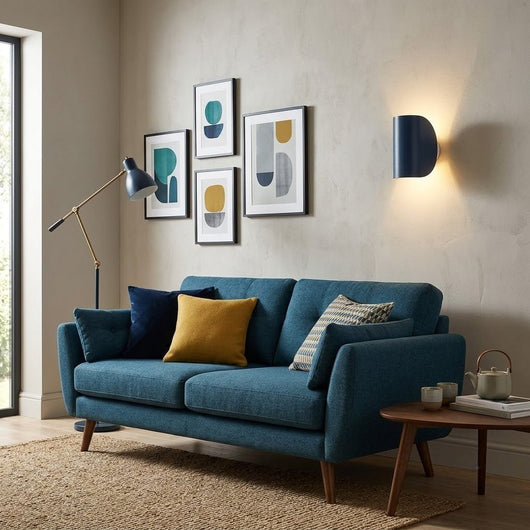 Up-Down Modern Wall Sconce Light - Navy Blue / 1 pc