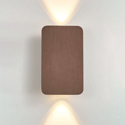 Up Down LED Aluminum Wall Sconce - Coffee / Small