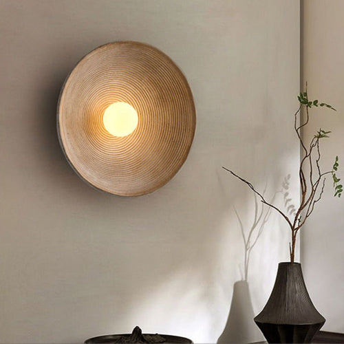 Wabi-Sabi Round Wall Sconce
