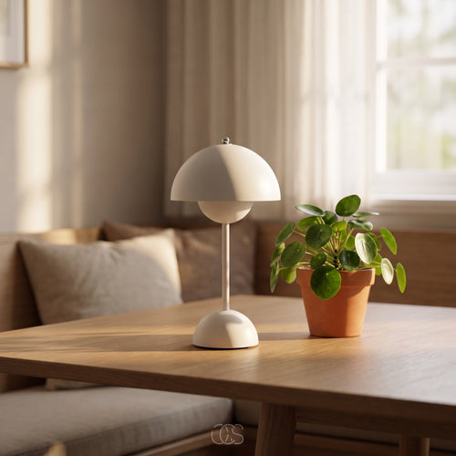 Wireless Dimmable Scandinavian Table Lamp