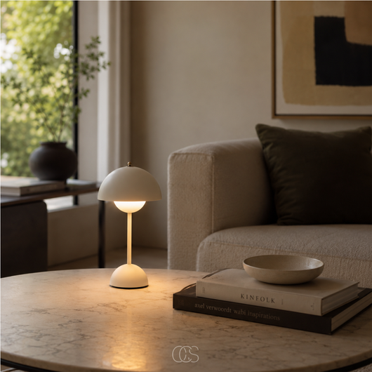 Wireless Dimmable Scandinavian Table Lamp