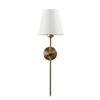 Wireless Rechargeable Brass Wall Sconce