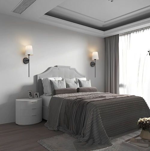 Wireless Rechargeable Brass Wall Sconce